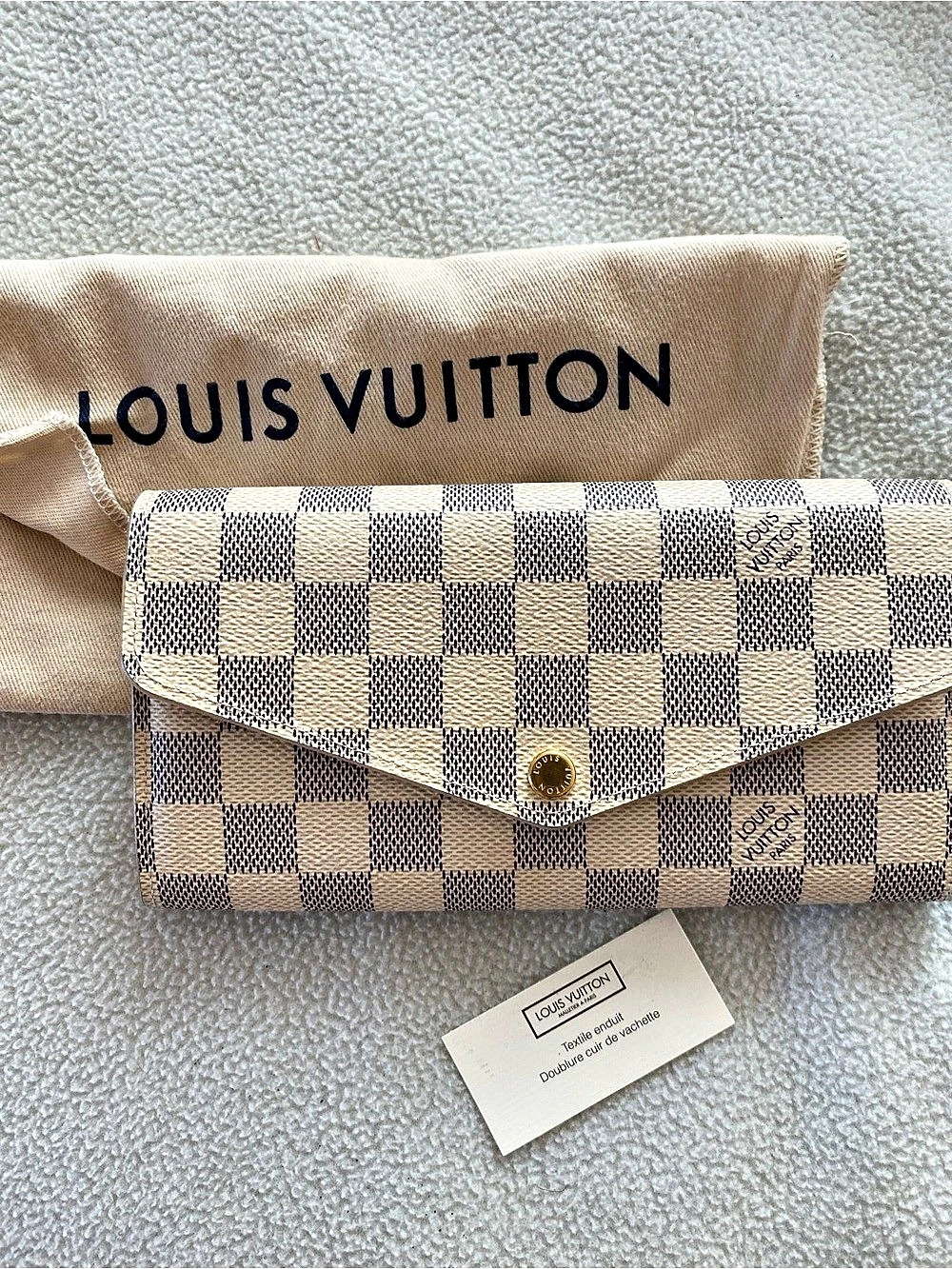 Louis Vuitton Sarah Wallet Damier Azur Wallet Like New